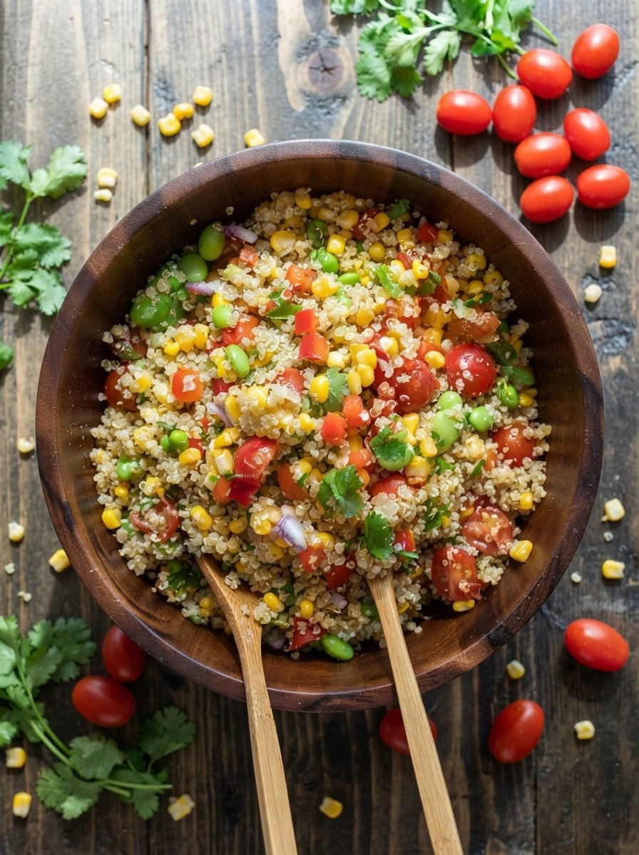 Spicy Vegan Quinoa with Edamame